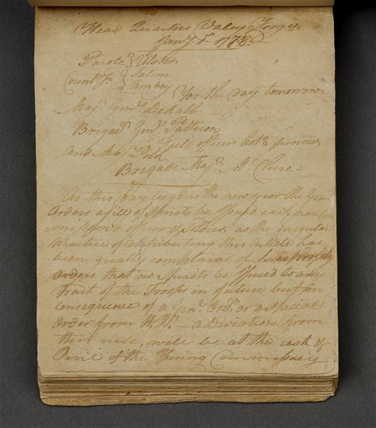 George Washington's Orderly Book 